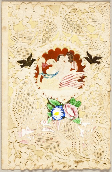 Untitled Valentine (Children, Swans, and Butterflies), 1860/69.