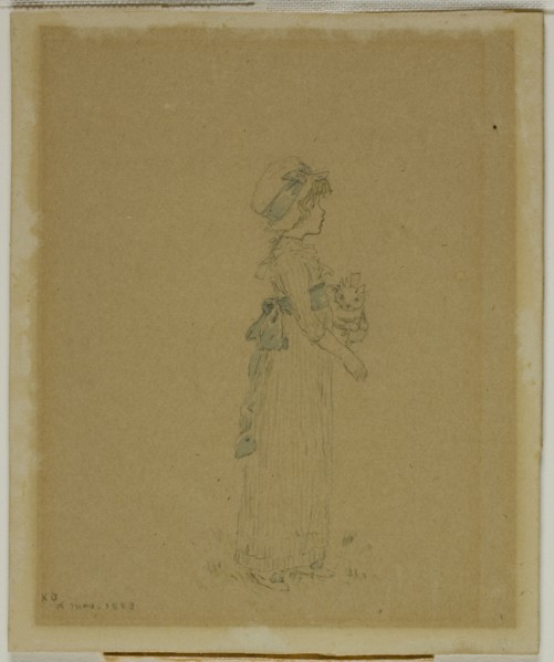 Girl with Cat, 1883.