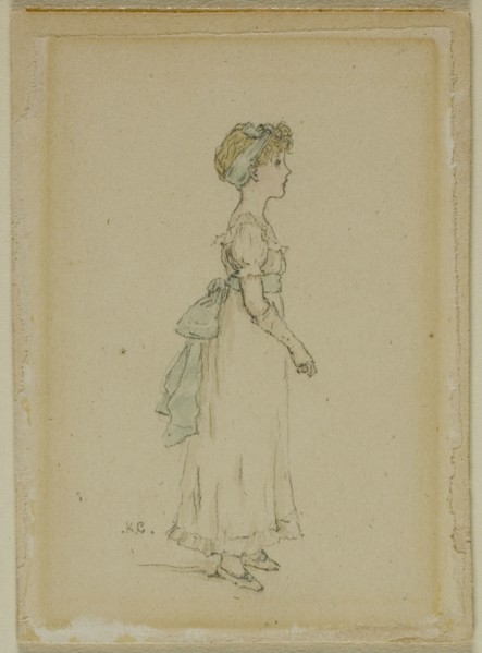 Young Girl with Blue Ribbons, n.d.