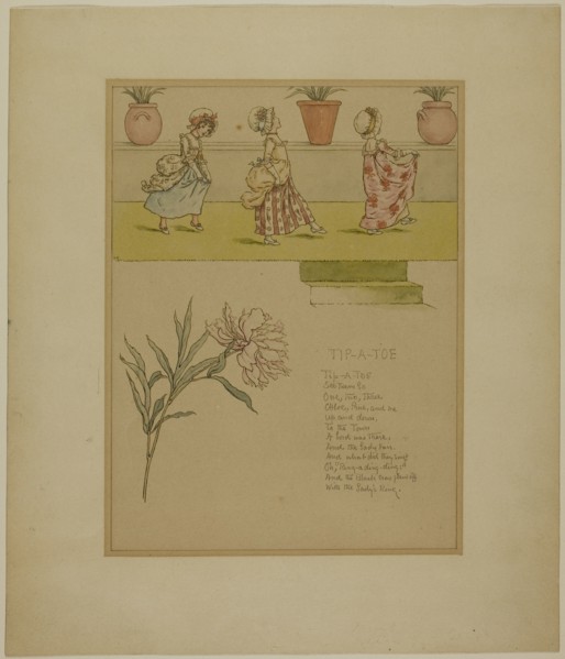Study for Tip a Toe, from Marigold Garden, 1885.