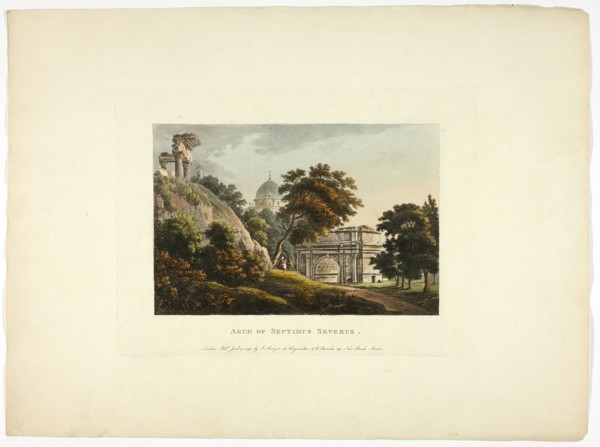 Arch of Septimus Severus, plate four from the Ruins of Rome, published January, 9, 1897.
