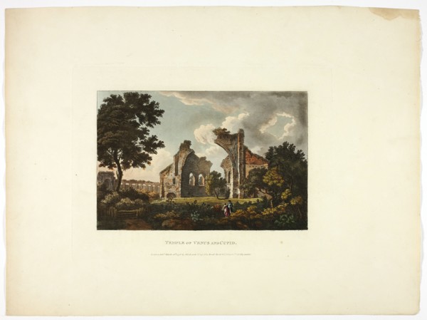 Temple of Venus and Cupid, plate twelve from the Ruins of Rome, published March 23, 1798.