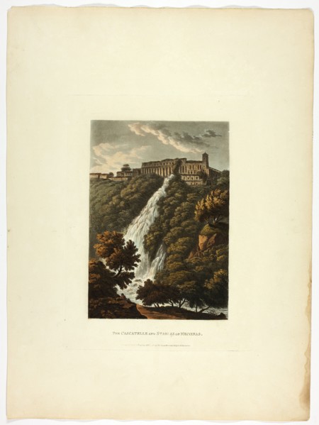 The Cascatelle and Stables of Mecenas, plate thirty-three from the Ruins of Rome, published April 21, 1798.