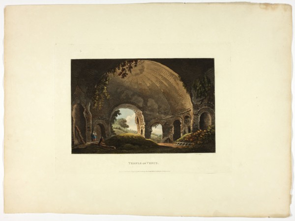 Temple of Venus, plate thirty-eight from the Ruins of Rome, published February 1, 1798.