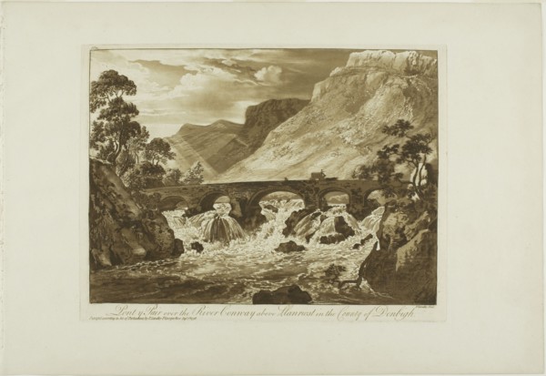 Pont y Pair Over the River Conway Above Llanrwst in the County of Denbigh, 1776.