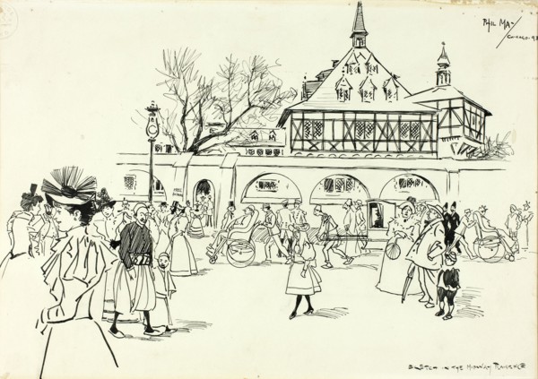 Sketch in the Midway Plaisance, 1893.