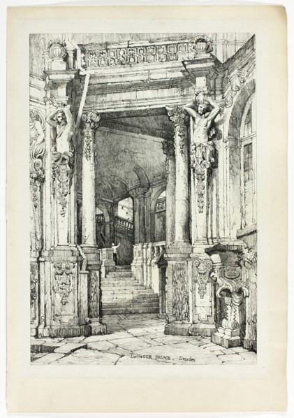 Zwinger Palace, Dresden, 1833.