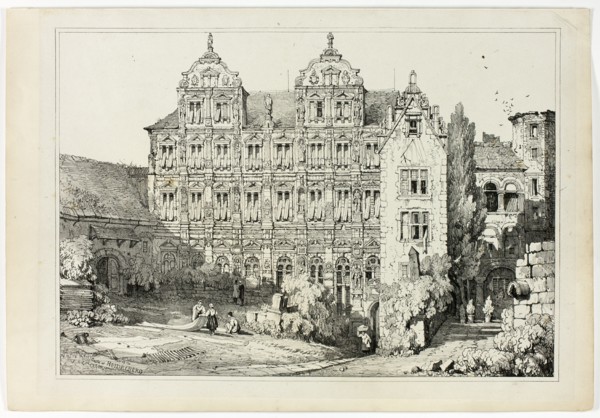 Part of the Castle at Heidelberg, 1833.