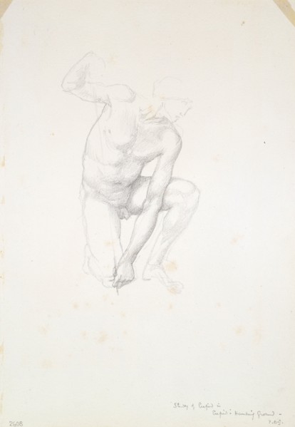 Study for Cupid, c. 1873-77.