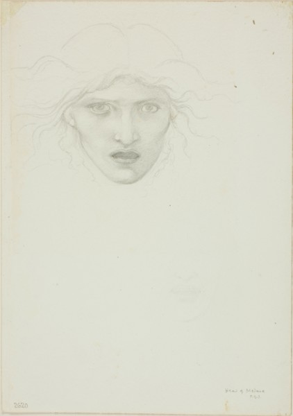 Study for Rondanini Medusa, c. 1873-77.