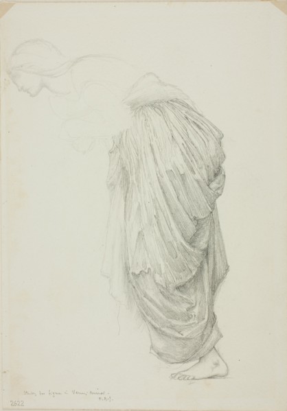 Bending Female Figure, study for Mirror of Venus, c. 1873-77.