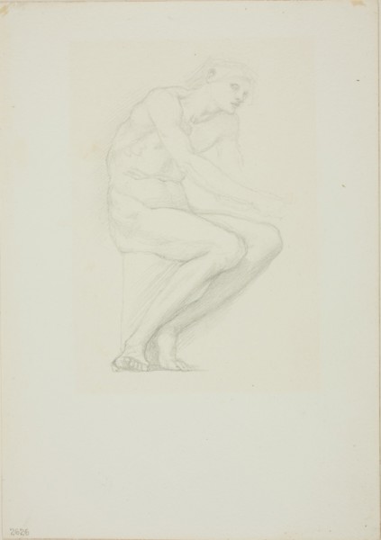Seated Male Nude, c. 1873-77.