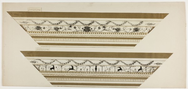 Stag and Flower Pattern Frame (side frame section), 1897-99.