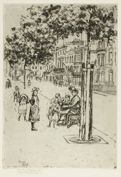 Chelsea Children, Chelsea Embankment, 1889.