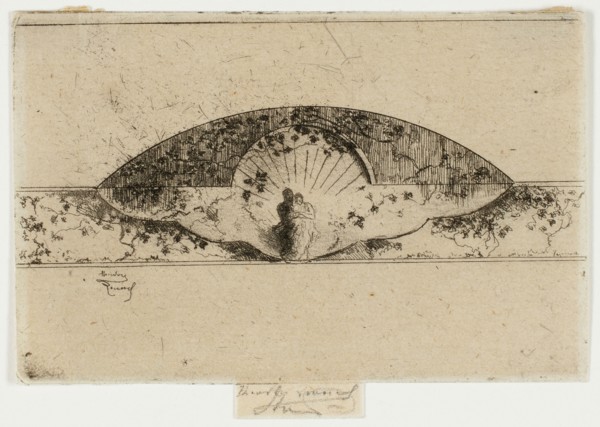 Jupiter and Alcmene Medallion, Sketch for Decoration of a Frame, 1907-08.