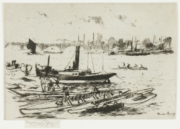 The Steam Launch, Chelsea Embankment, 1888-89.