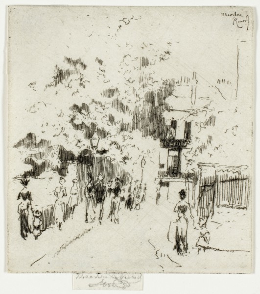 Bank Holiday, Corner of Beaufort Street, Chelsea, 1888-89.