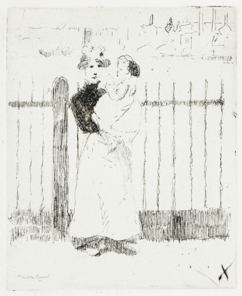 Emma and Her Baby, Chelsea Embankment, 1888-89.