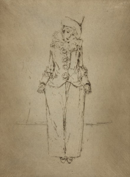 Pierrot en Pied, Portrait of the Lady A. C., 1888.