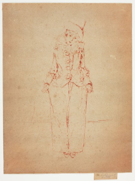 Pierrot en Pied, Portrait of the Lady A. C., 1888.