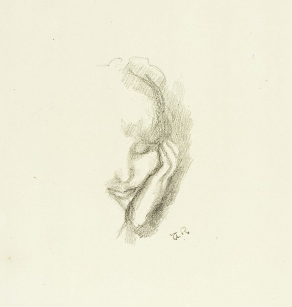 Head of a Woman Leaning on Her Hand, 1890-94.