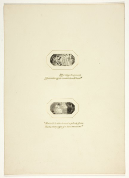 Study for a plate from The Triumphs of Temper, in the 1796 Royal Engagements Pocket Book, c. 1795.