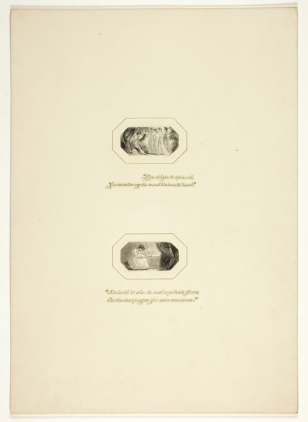Study for a plate from The Triumphs of Temper, in the 1796 Royal Engagements Pocket Book, c. 1795.