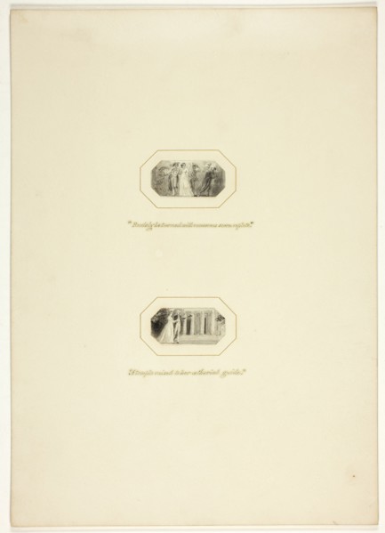 Study for a plate from The Triumphs of Temper, in the 1796 Royal Engagements Pocket Book, c. 1795.