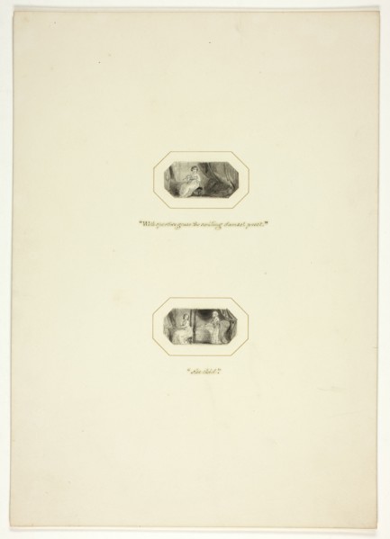 Study for a plate from The Triumphs of Temper, in the 1796 Royal Engagements Pocket Book, c. 1795.