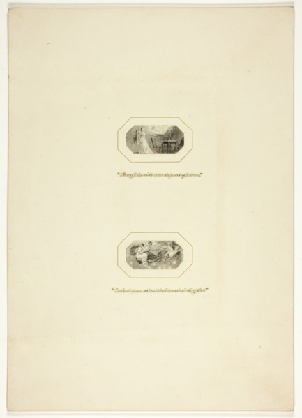 Study for a plate from The Triumphs of Temper, in the 1796 Royal Engagements Pocket Book, c. 1795.