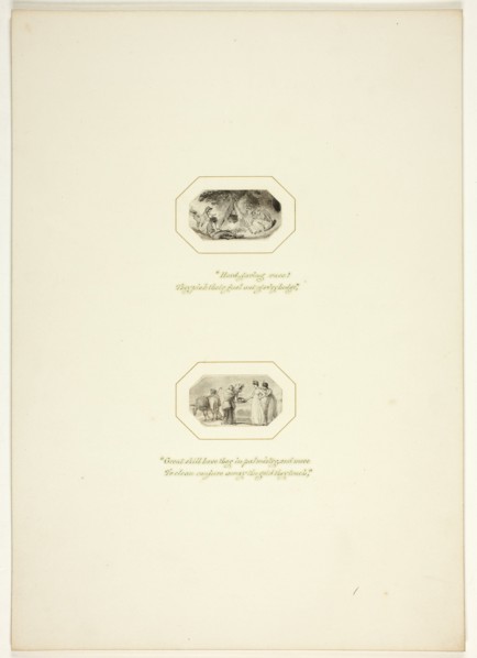 Study for a plate from The Task, c. 1800.