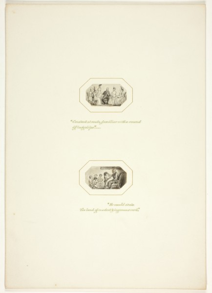 Study for a plate from The Task, c. 1800.