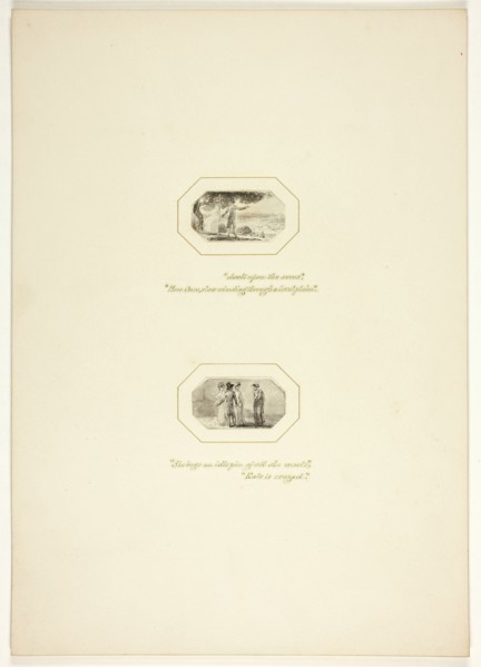 Study for a plate from The Task, c. 1800.