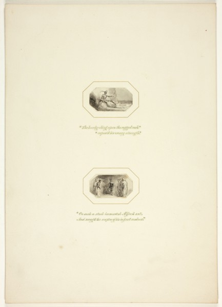 Study for a plate from The Task, c. 1800.