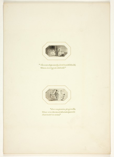 Study for a plate from The Task, c. 1800.