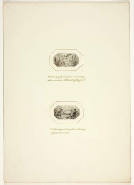 Study for a plate from The Task, c. 1800.