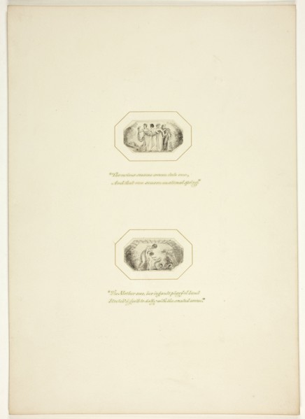 Study for a plate from The Task, c. 1800.