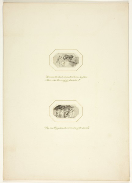 Study for a plate from The Task, c. 1800.
