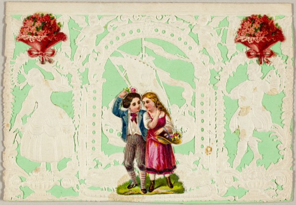 Untitled Valentine (Boy and Girl with Basket), 1850/59.