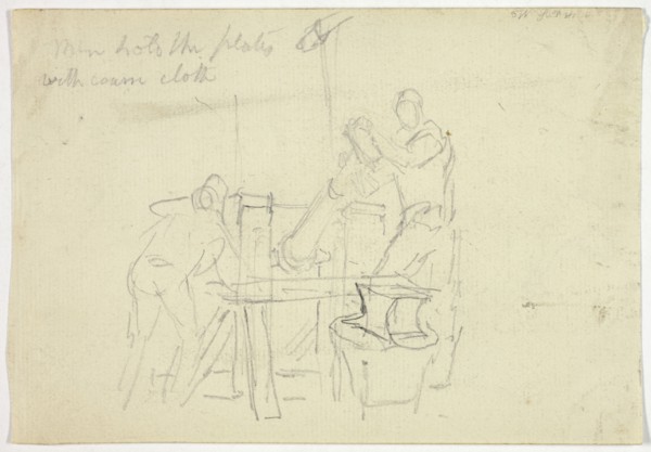 Two Men Working at a Machine, n.d.