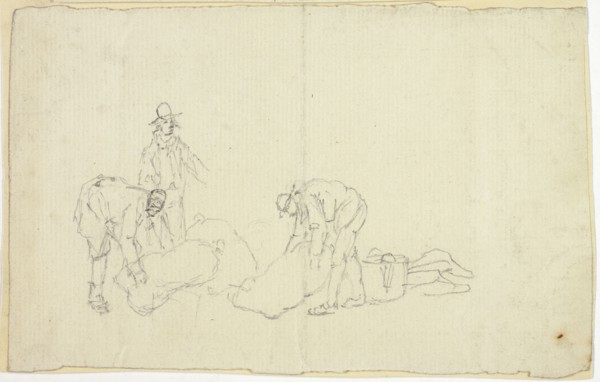 Figures with Market Goods, n.d.