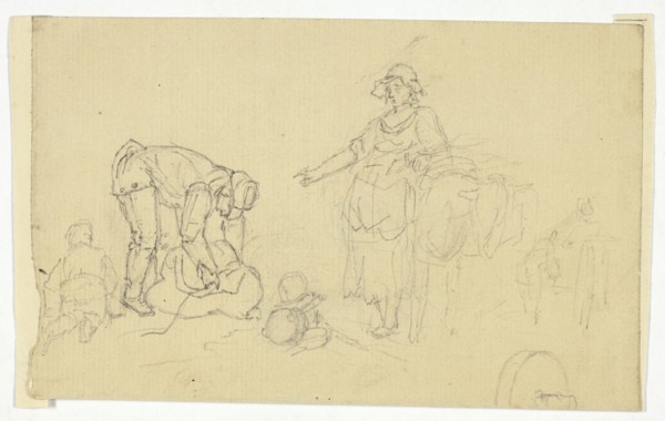 Peasants with Pack Animal, n.d.