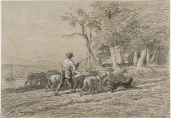 Shepherd and his Flock, n.d.