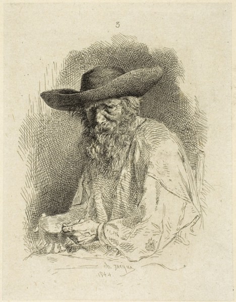 Old Man with Mess Tin, 1844.