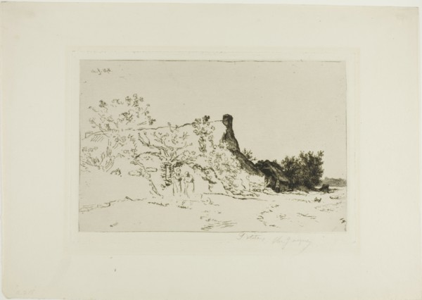 The Large Thatched Cottage, Kercassier, c. 1875.