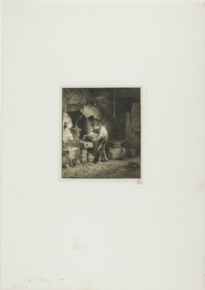 Blacksmith Facing Left, 1850.
