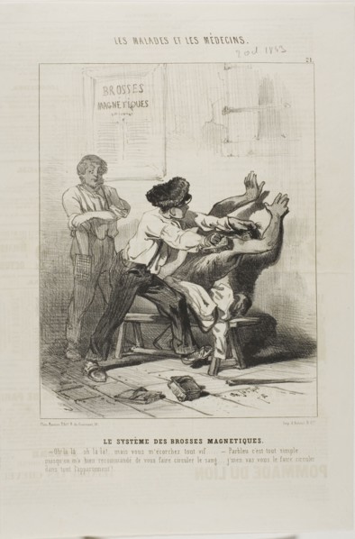 The Magnetic Brush Method (plate 21), 1843.