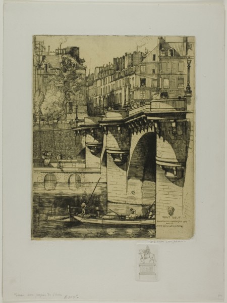 Le Pont Neuf, Paris, 1906.
