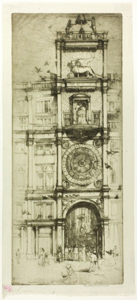The Clock Tower, Venice, 1909.