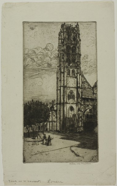 Tour St. Laurent, Rouen, 1899.